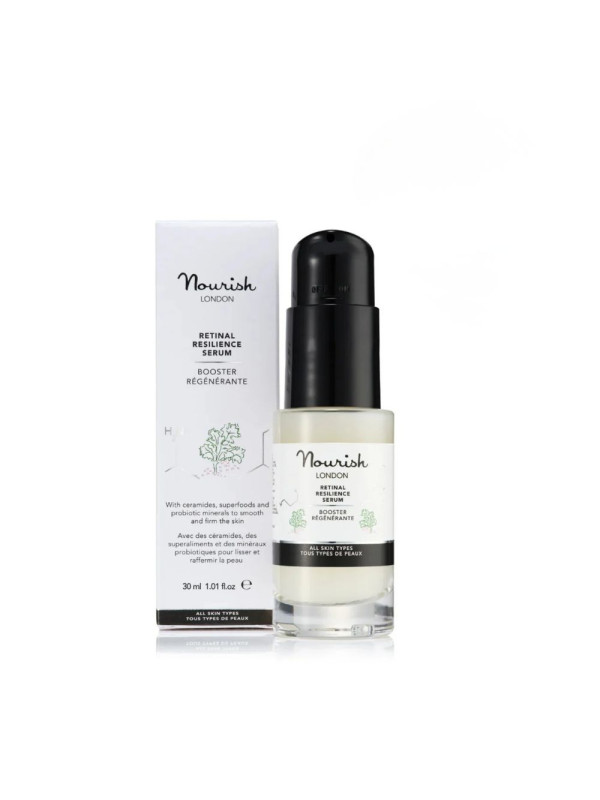 Nourish London Retinal Resilience Serum με Ceramides & Hyaluronic Acid – Βιολογικός ορός προσώπου με retinal, ceramides και υαλουρονικό οξύ