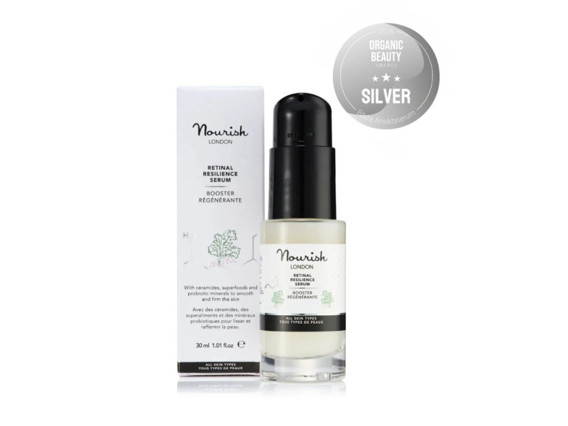 Nourish London Retinal Resilience Serum με Ceramides & Hyaluronic Acid – Βιολογικός ορός προσώπου με retinal, ceramides και υαλουρονικό οξύ