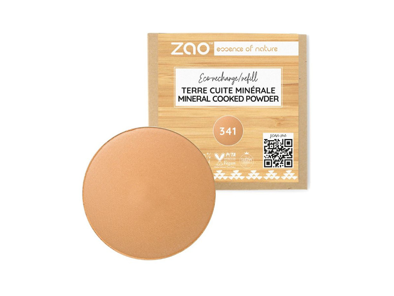 Zao Organic Mineral Cooked Powder Refill – Βιολογική baked πούδρα για ηλιοκαμένο & ομοιόμορφο αποτέλεσμα (Ανταλλακτικό)