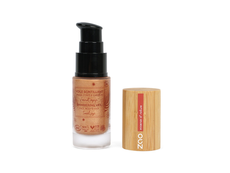 Zao Organic Shimmering Veil – Βιολογικό Λάδι Λάμψης για Πρόσωπο, Σώμα & Μαλλιά