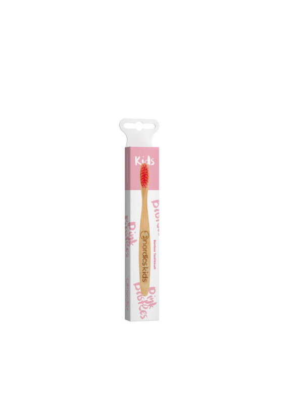 Nordics Bamboo Kids Toothbrush with Yellow Bristles