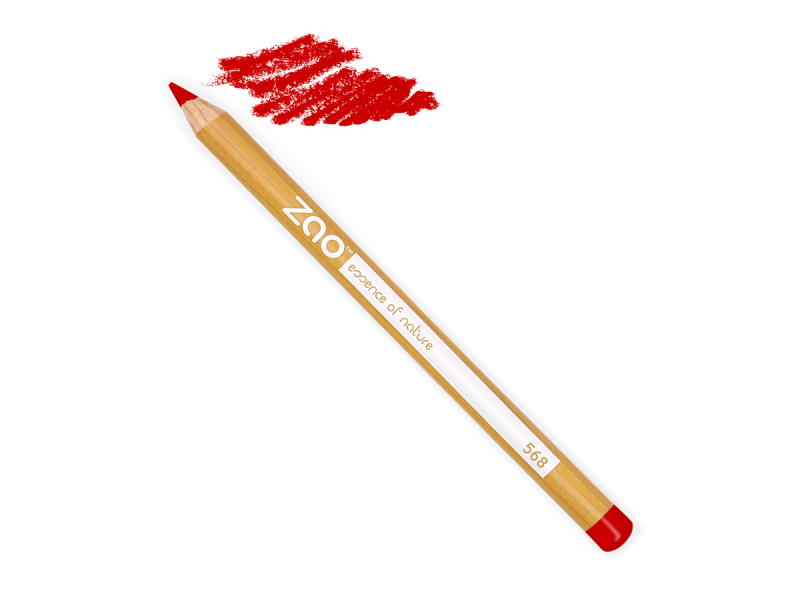 Zao Organic Daring Red Lip Pencil – Έντονο κόκκινο μολύβι χειλιών