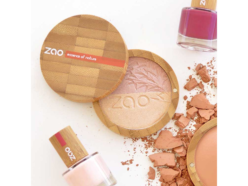 Zao Organic Shine-Up Powder - Βιολογική πούδρα λάμψης & highlighter