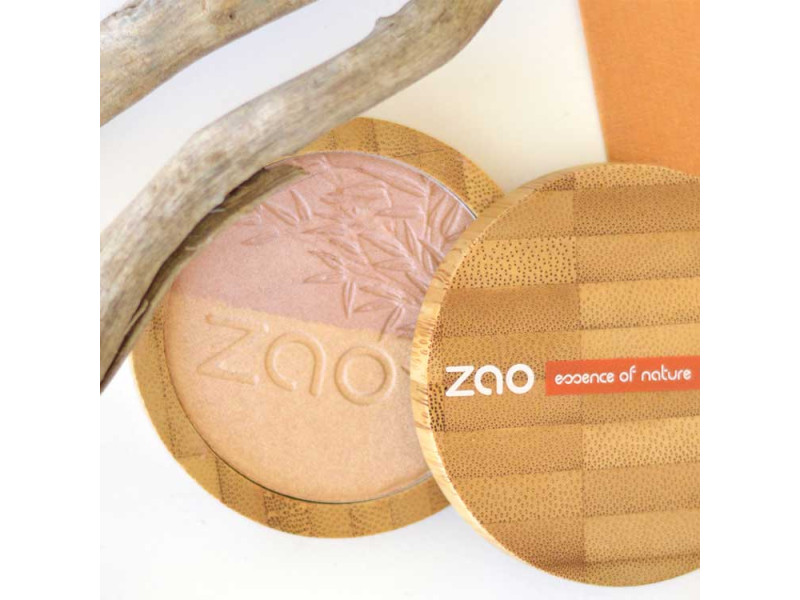 Zao Organic Shine Up Powder Refill  - Βιολογική πούδρα λάμψης & highlighter (Ανταλλακτικό)