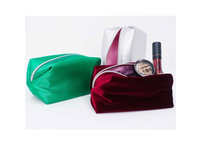 puroBIO Pouch Silver - Green - Burgundy