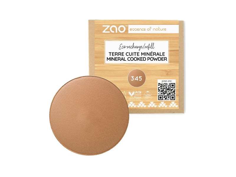 Zao Organic Mineral Cooked Powder Refill – Βιολογική baked πούδρα για ηλιοκαμένο & ομοιόμορφο αποτέλεσμα (Ανταλλακτικό)
