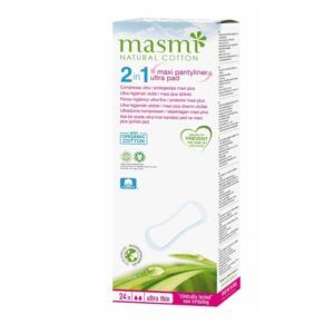 Masmi Organic Cotton 2 in 1 Maxi Plus Pantyliners