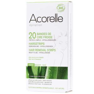 Acorelle Certifed Organic Cold Wax Strips for Face